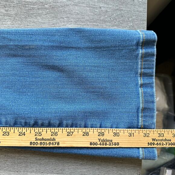 SPANX EveryWear Flare Jeans Med Full Length Pull On Stretch Denim 20456R - Picture 13 of 15